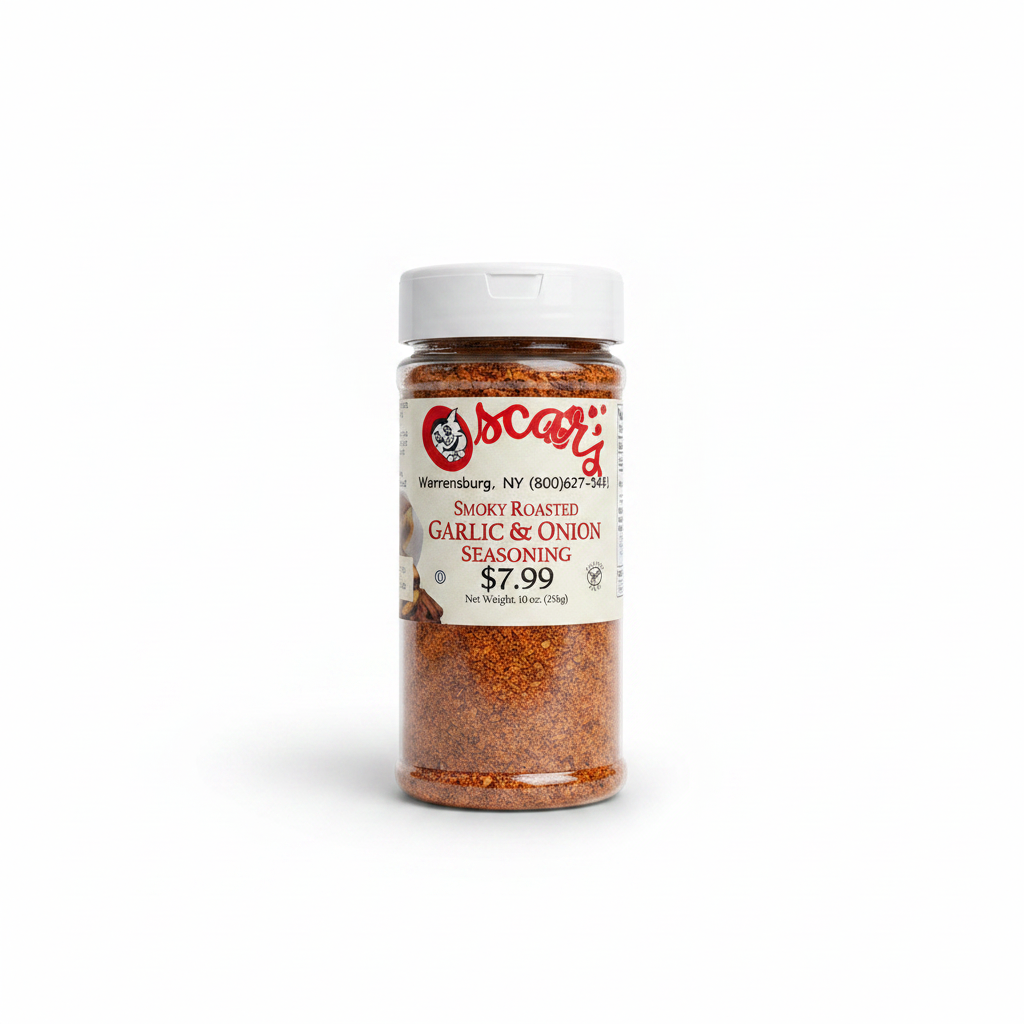 Smoky Roasted Garlic & Onion Seasoning - White Background