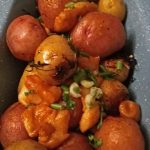 Grilled Baby Potatoes with Smoked Cheese