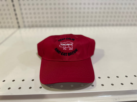 Keep Calm And Eat Bacon Dad Hats