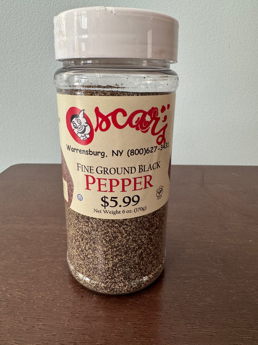 Oscar's Smokehouse Fine Ground Black Pepper