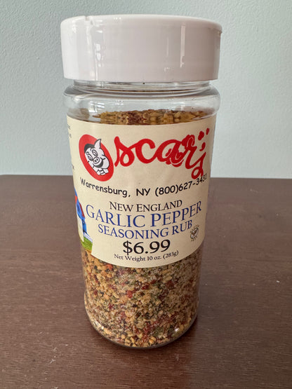 Oscar's Smokehouse New England Garlic Pepper Seasoning