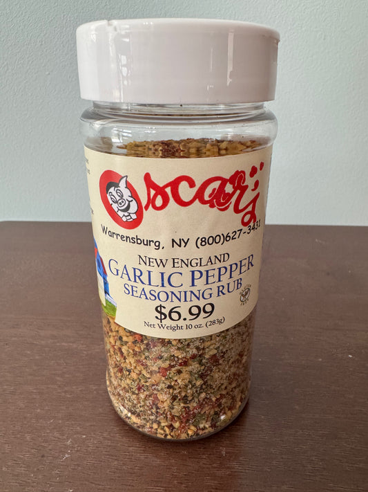 Oscar's Smokehouse New England Garlic Pepper Seasoning