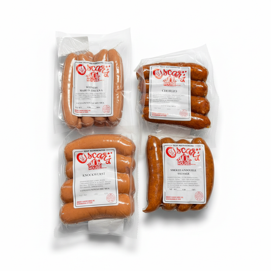 Any Type Sausage - White Background