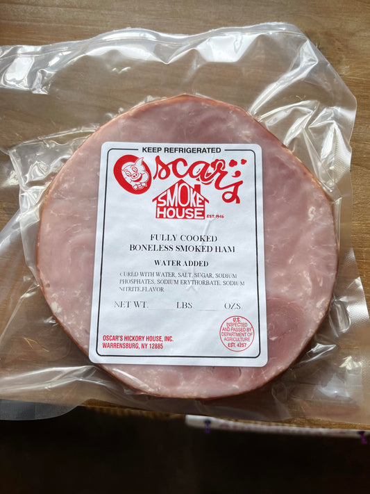 (1) 3/4″ to 1″ Boneless Hickory Smoked Ham Steak