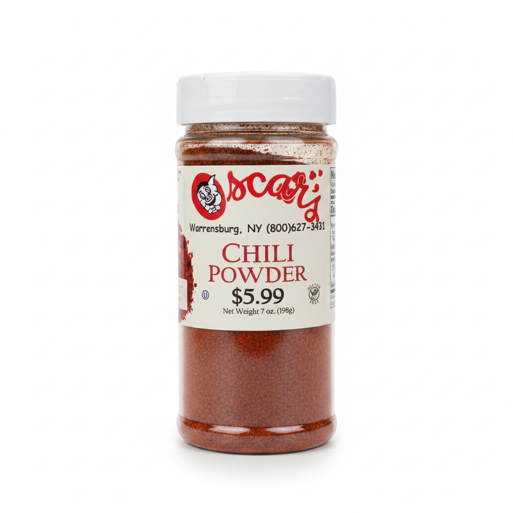 Chili Powder Seasoning - White Background
