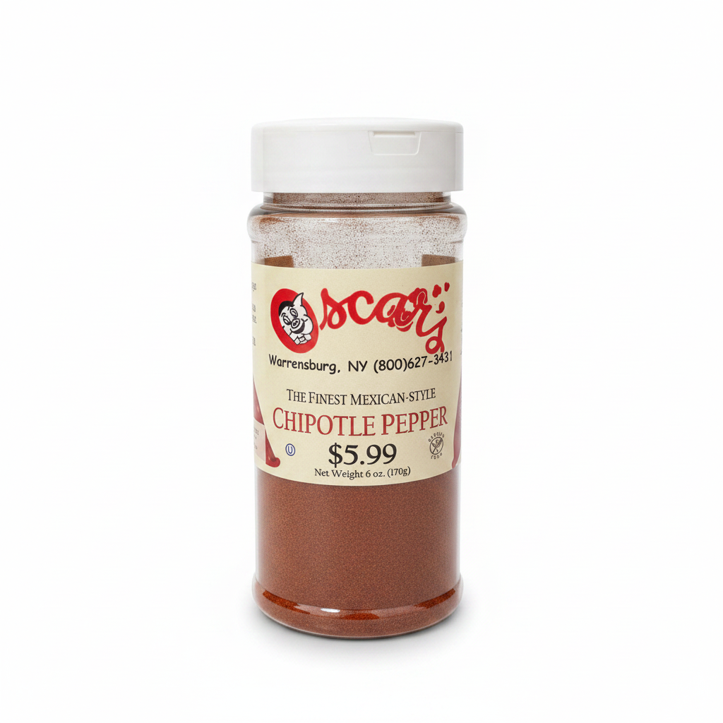 Chipotle Pepper - White Background