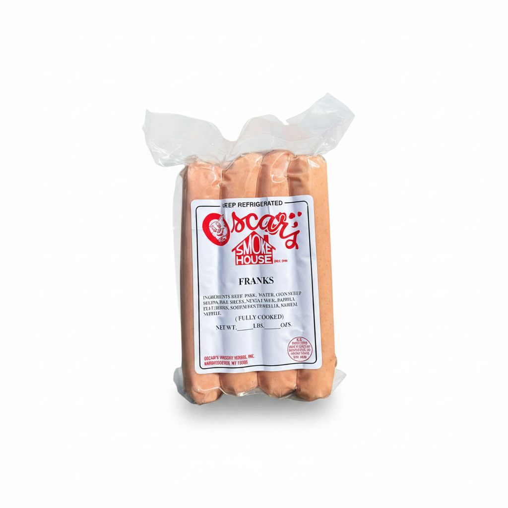 Oscar's Franks - White Background