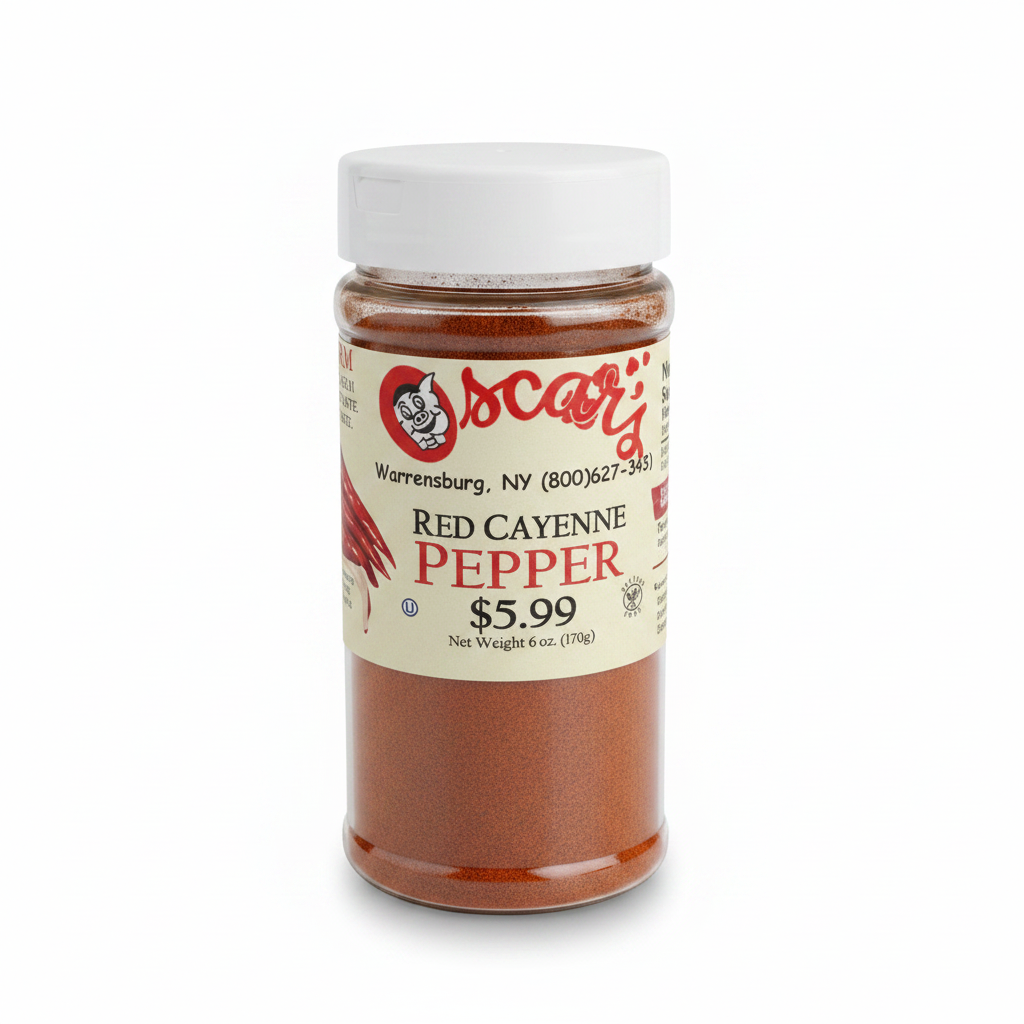 Red Cayenne Pepper - White Background