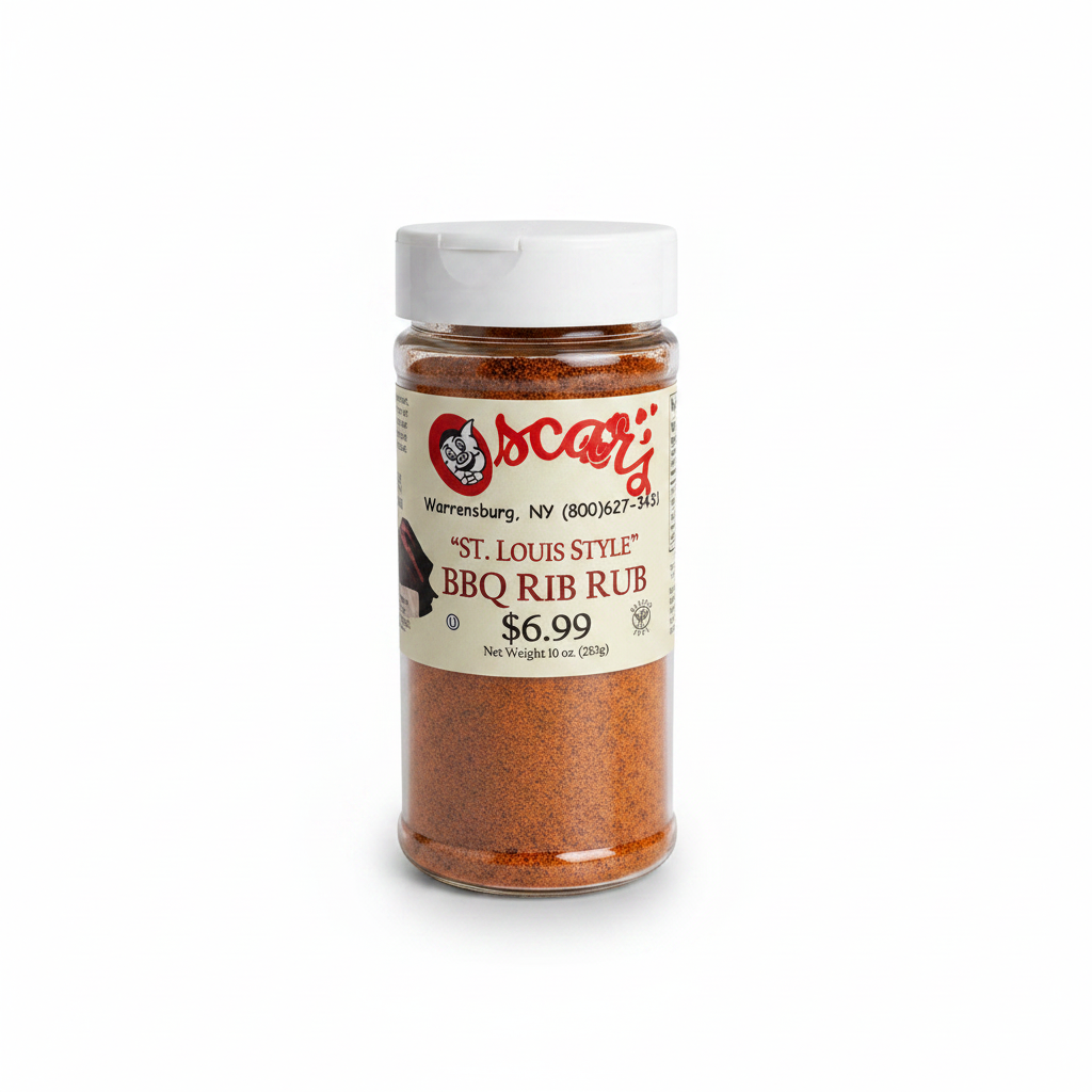 St. Louis Style BBQ Rib Rub - White Background